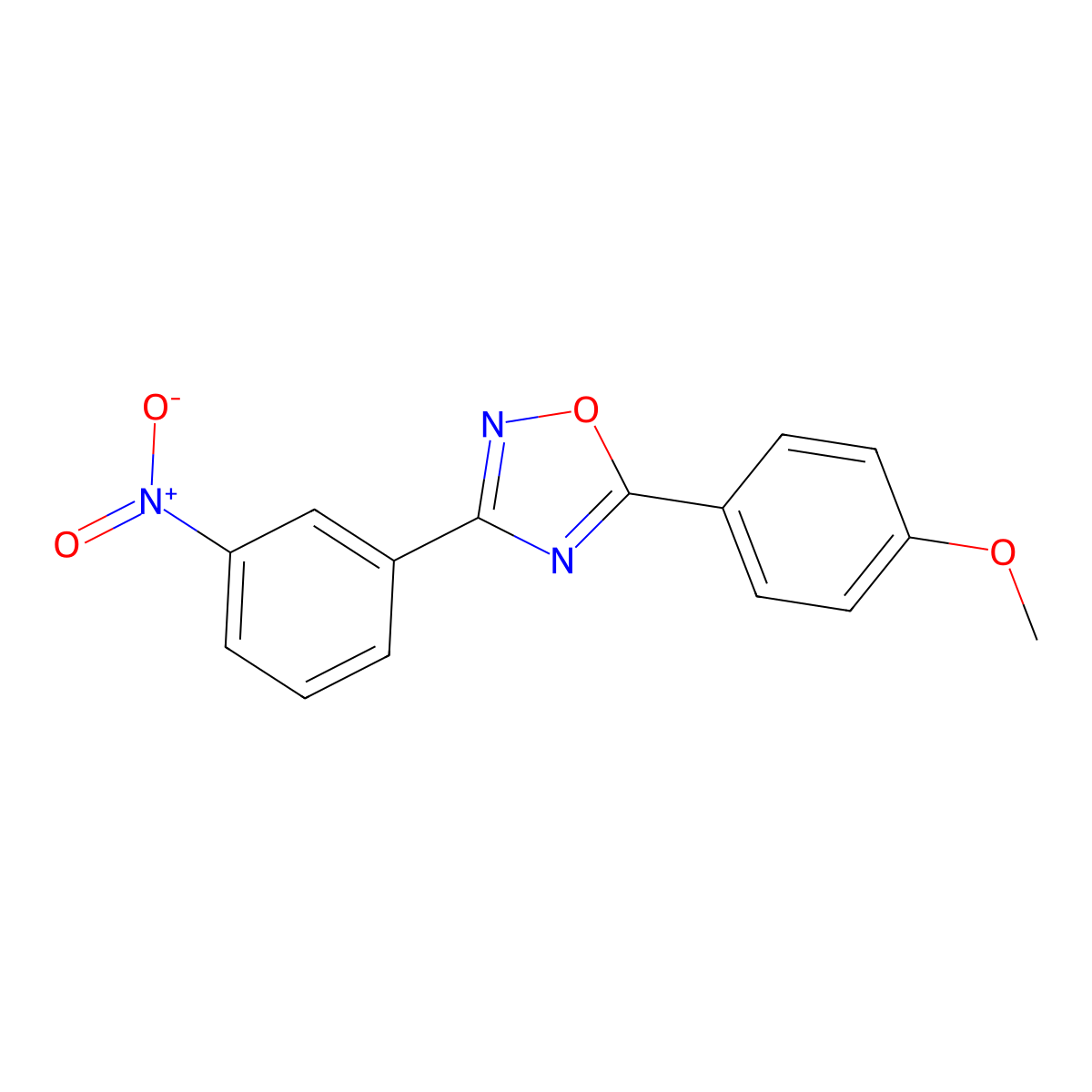 5-(4-Methoxyphenyl)-3-(3-nitrophenyl)-1,2,4-oxadiazole molecular structure, CAS 331989-77-6