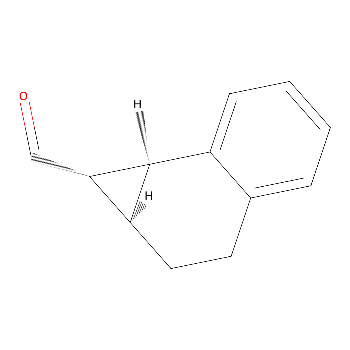 rac-(1R,1aS,7bR)-1H,1aH,2H,3H,7bH-cyclopropa[a]naphthalene-1-carbaldehyde molecular structure, CAS 331992-81-5