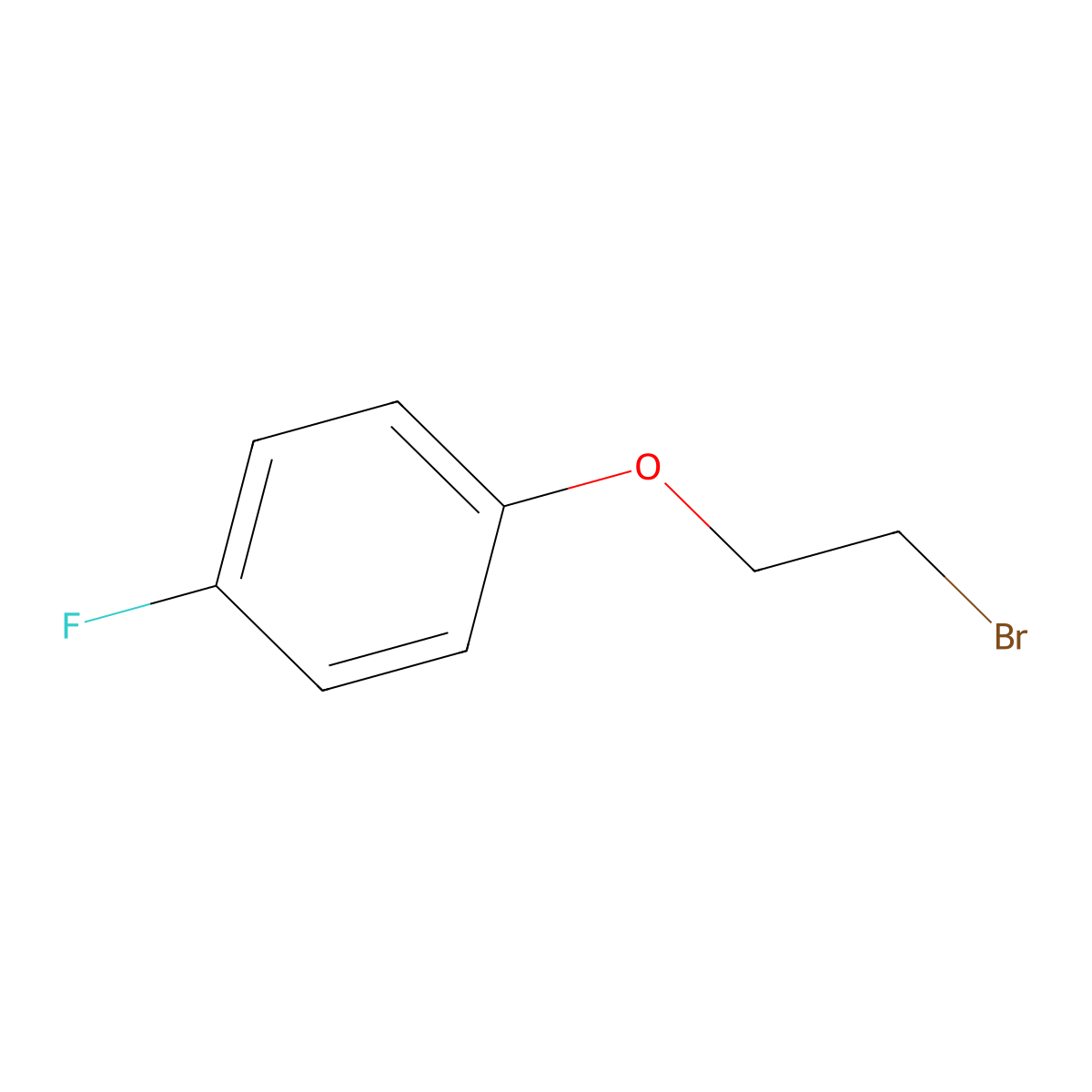 1-(2-Bromoethoxy)-4-fluorobenzene molecular structure, CAS 332-48-9