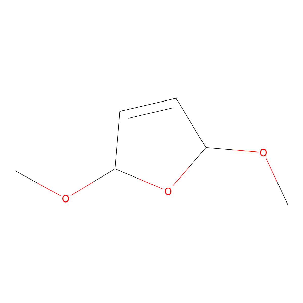2,5-Dihydro-2,5-dimethoxyfuran molecular structure, CAS 332-77-4