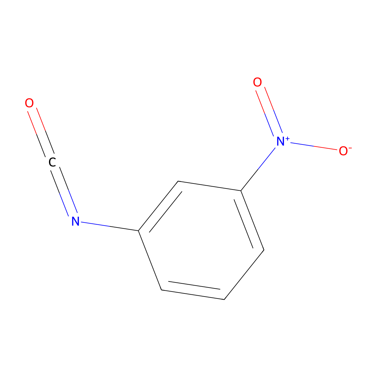 3-Nitrophenyl isocyanate molecular structure, CAS 3320-87-4