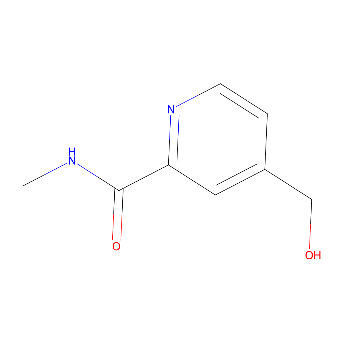 4-(Hydroxymethyl)-N-methylpyridine-2-carboxamide molecular structure, CAS 332013-43-1