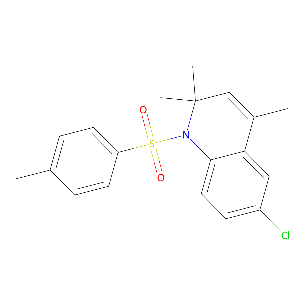 6-Chloro-2,2,4-trimethyl-1-[(4-methylphenyl)sulfonyl]-1,2-dihydroquinoline molecular structure, CAS 332019-15-5
