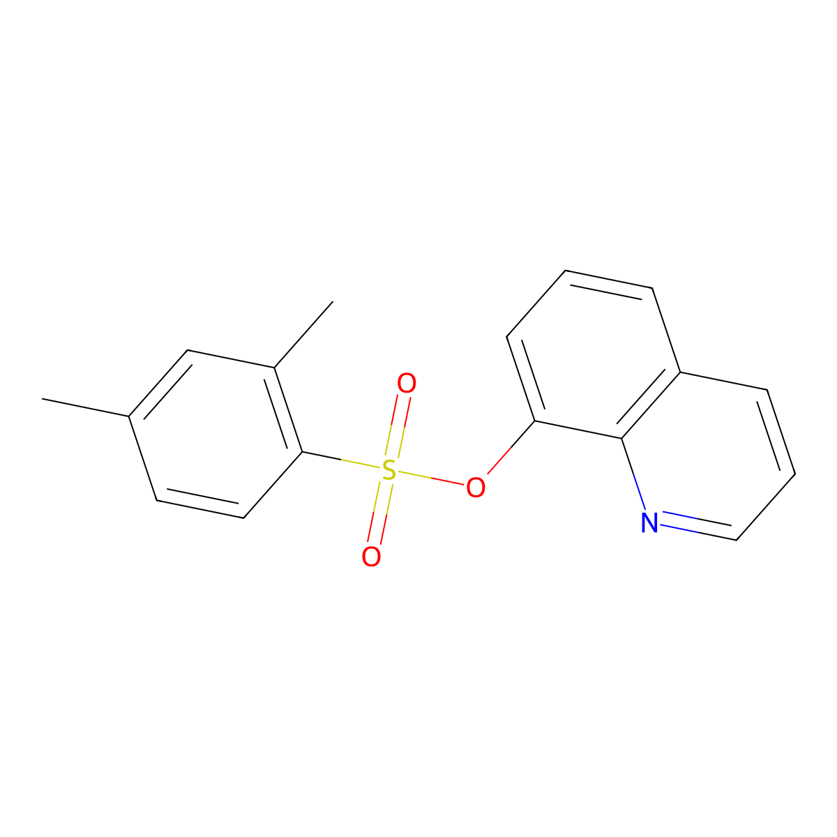 8-Quinolyl 2,4-dimethylbenzenesulfonate molecular structure, CAS 332021-70-2