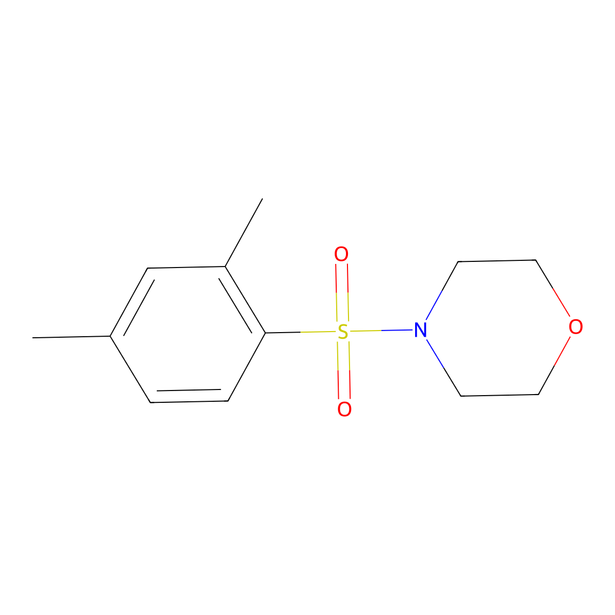 4-[(2,4-Dimethylphenyl)sulfonyl]morpholine molecular structure, CAS 332021-99-5