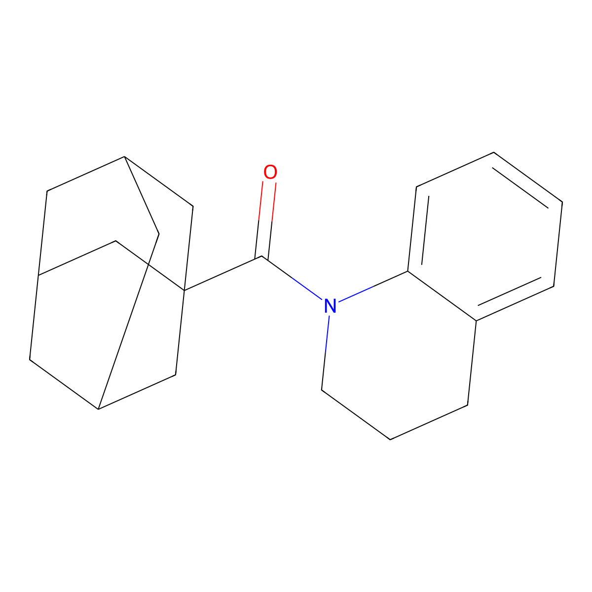 1-adamantyl(3,4-dihydro-2H-quinolin-1-yl)methanone molecular structure, CAS 332037-26-0