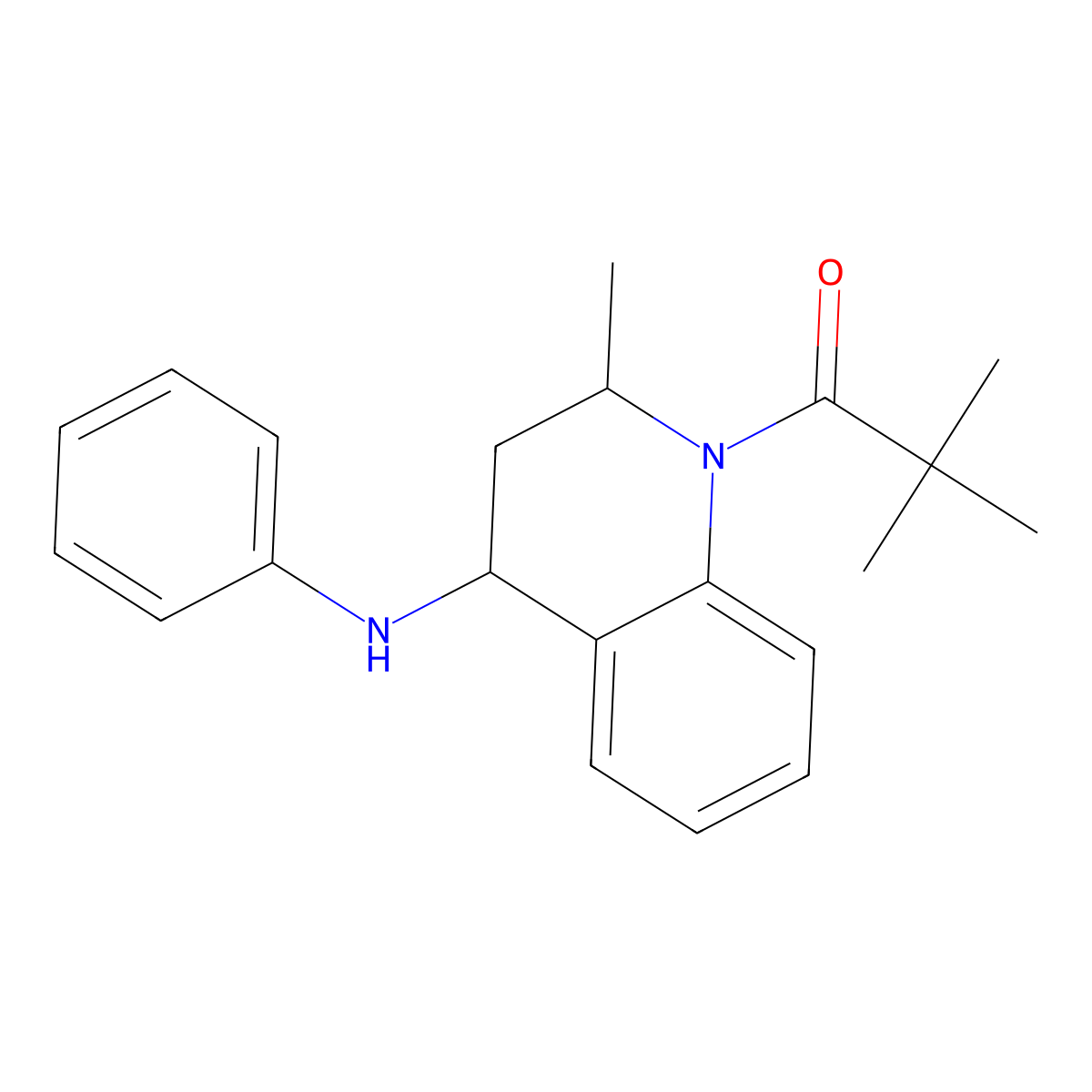 1-(4-anilino-2-methyl-3,4-dihydro-2H-quinolin-1-yl)-2,2-dimethylpropan-1-one molecular structure, CAS 332044-09-4