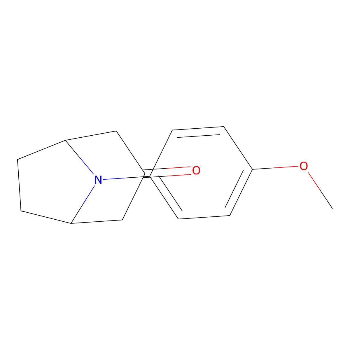 8-(4-Methoxyphenyl)-8-azabicyclo[3.2.1]octan-3-one molecular structure, CAS 33205-16-2
