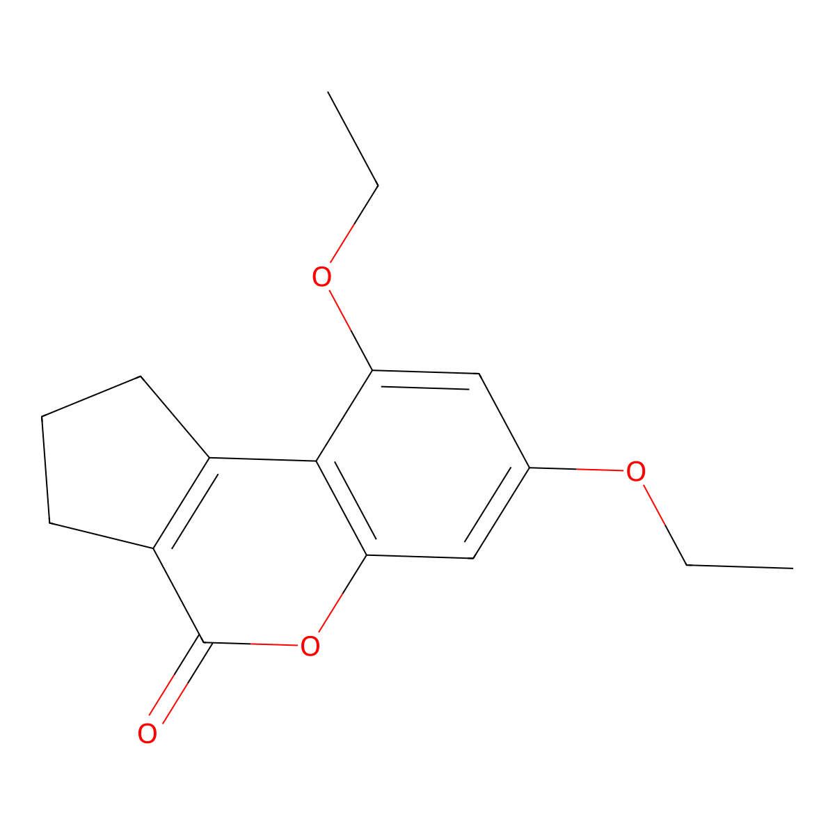 7,9-diethoxy-2,3-dihydrocyclopenta[c]chromen-4(1H)-one molecular structure, CAS 332055-48-8