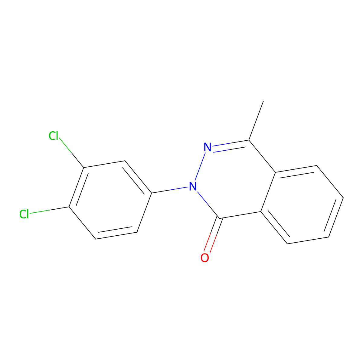 2-(3,4-Dichloro-phenyl)-4-methyl-2H-phthalazin-1-one molecular structure, CAS 332056-24-3