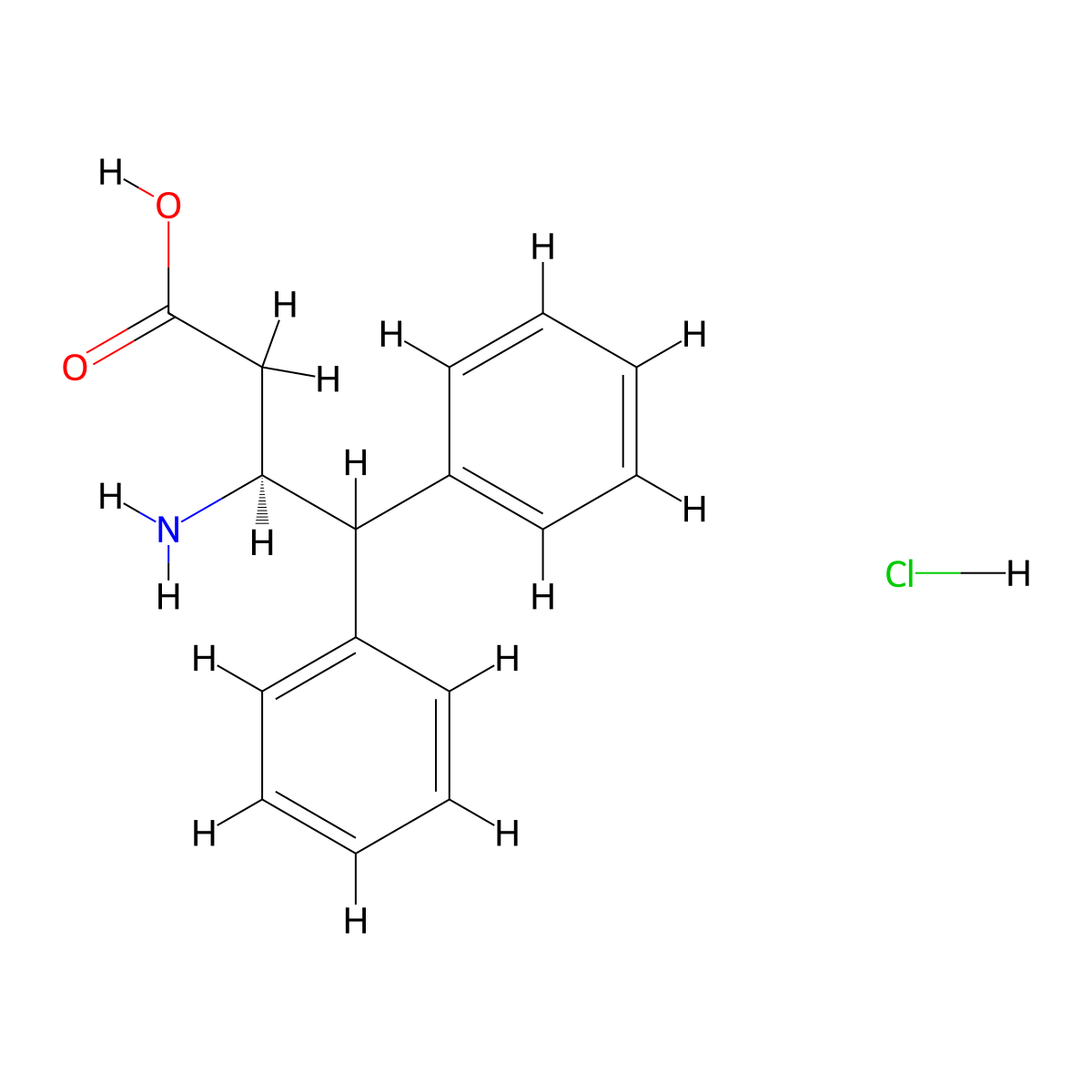 (S)-3-Amino-4,4-diphenyl-butyric acid hydrochloride molecular structure, CAS 332062-01-8