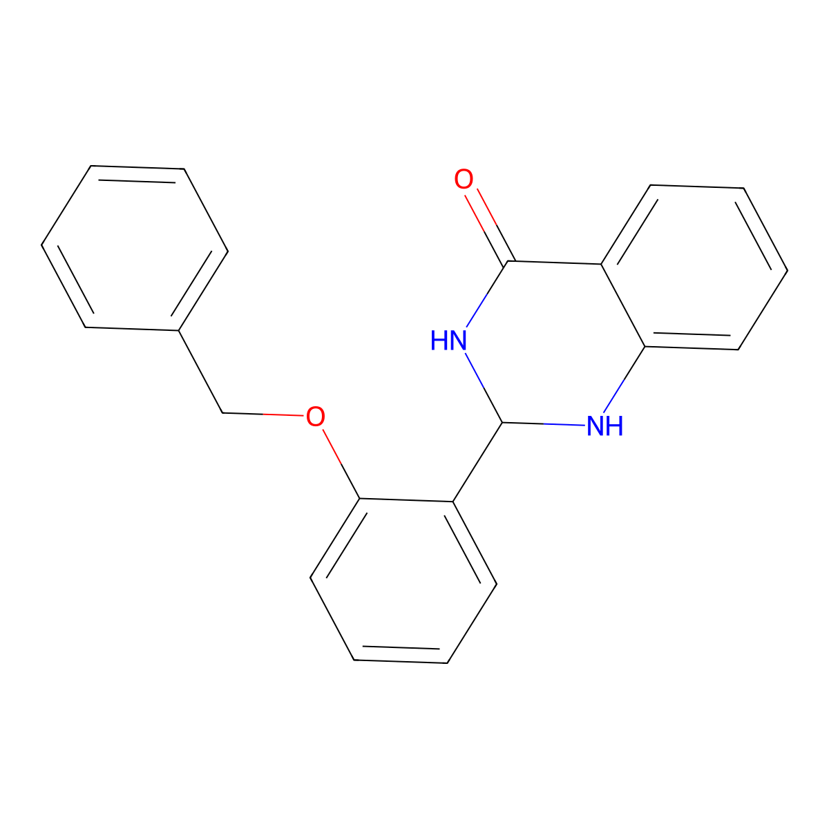 2-[2-(Benzyloxy)phenyl]-1,2,3,4-tetrahydroquinazolin-4-one molecular structure, CAS 332073-52-6