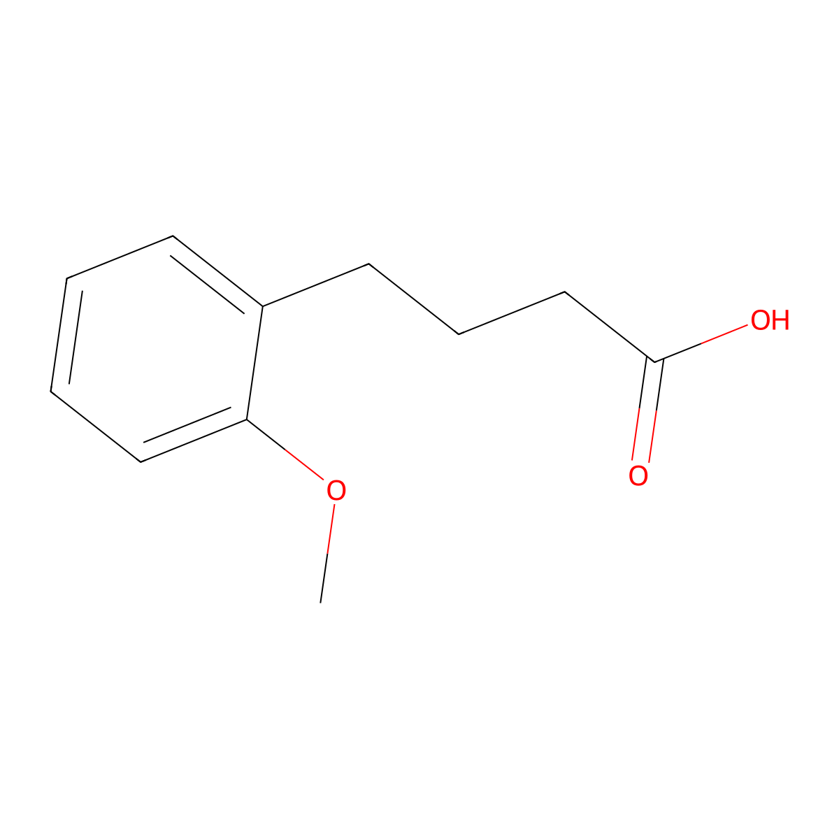 4-(2-Methoxyphenyl)butyric Acid molecular structure, CAS 33209-75-5