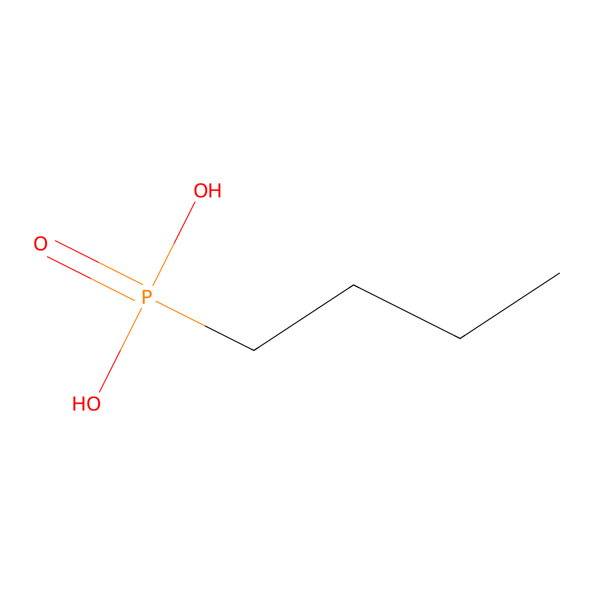 Butylphosphonic Acid molecular structure, CAS 3321-64-0