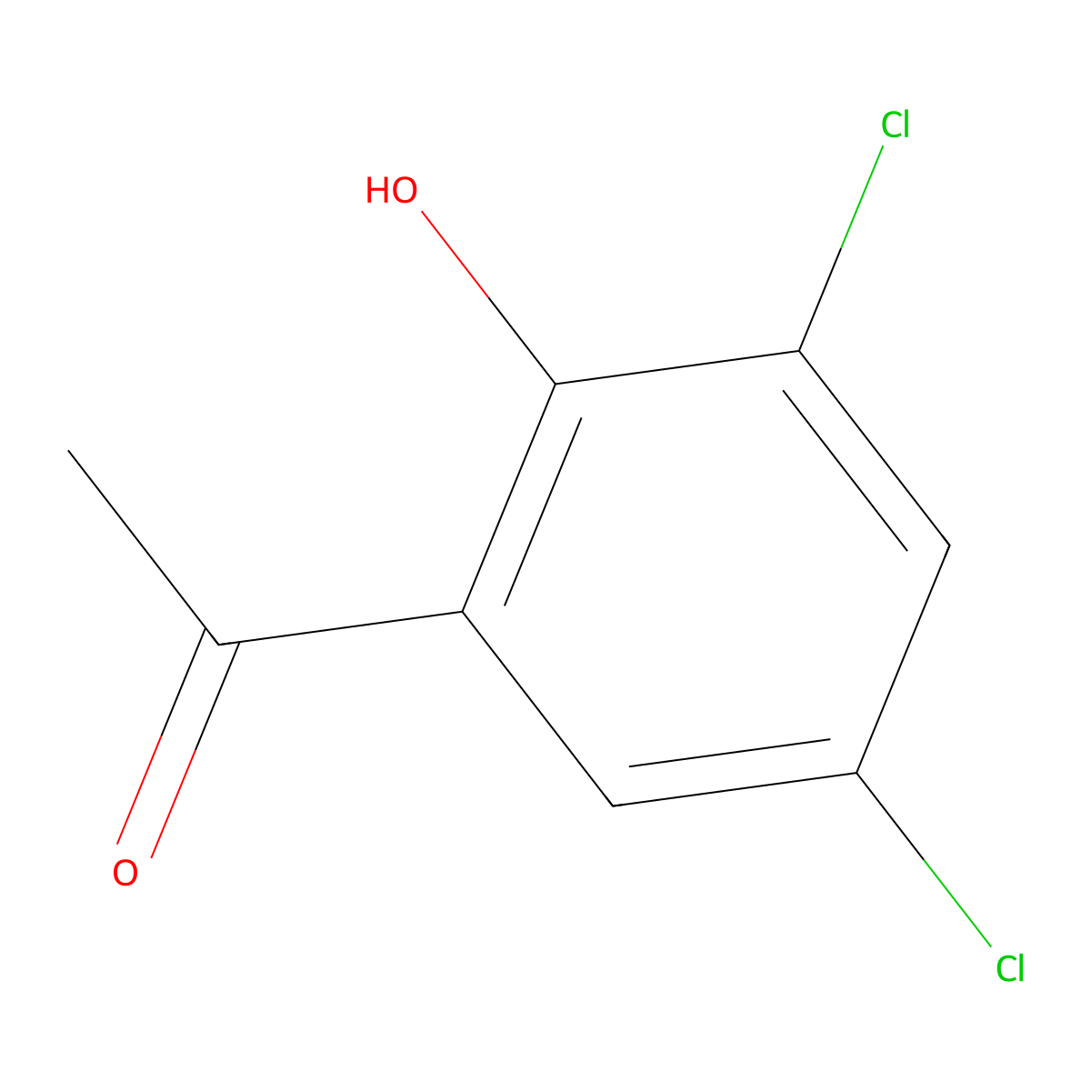 3',5'-Dichloro-2'-hydroxyacetophenone molecular structure, CAS 3321-92-4