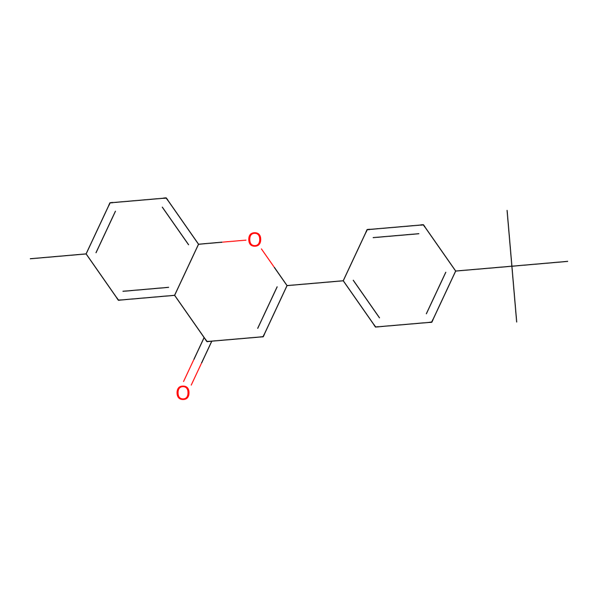 2-(4-Tert-butylphenyl)-6-methylchromen-4-one molecular structure, CAS 332102-75-7