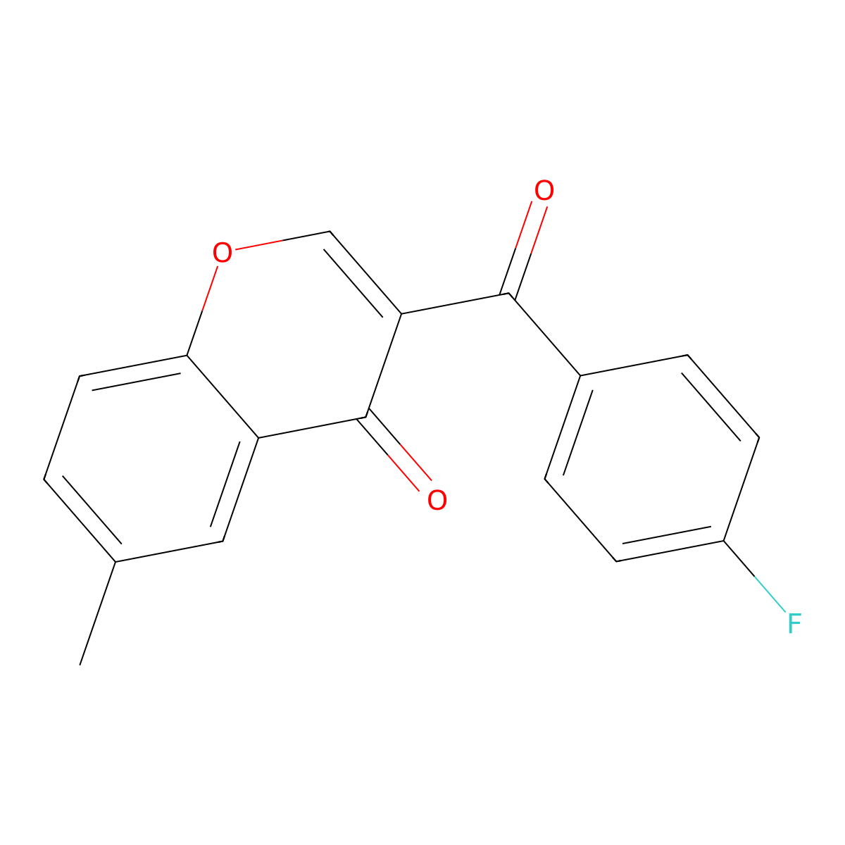 3-(4-Fluorobenzoyl)-6-methylchromen-4-one molecular structure, CAS 332102-86-0