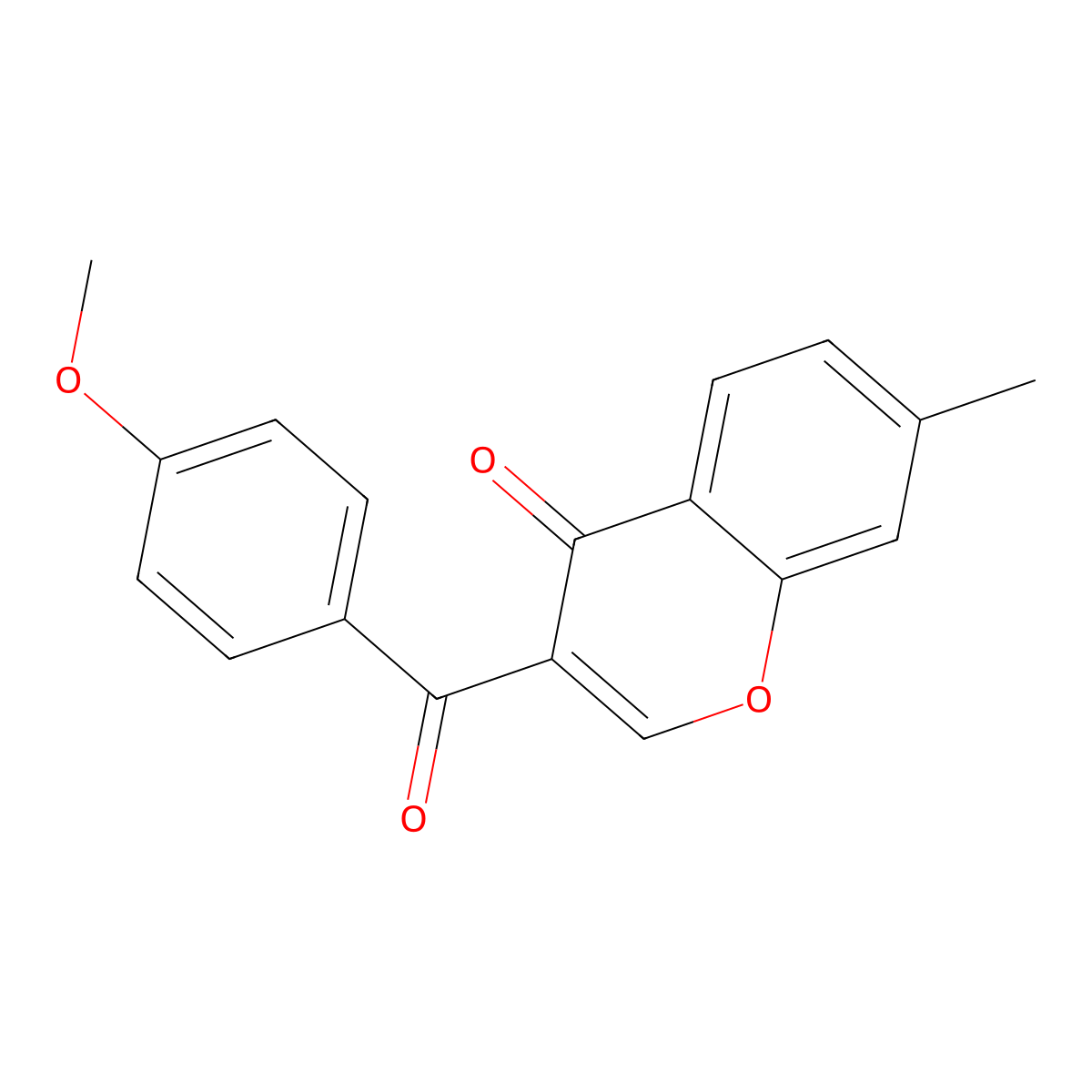 3-(4-Methoxybenzoyl)-7-methylchromen-4-one molecular structure, CAS 332102-90-6