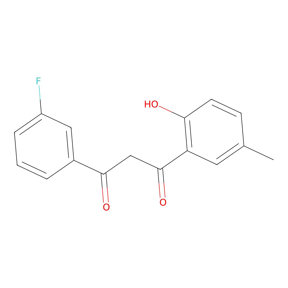 1-(3-Fluorophenyl)-3-(2-hydroxy-5-methylphenyl)propane-1,3-dione molecular structure, CAS 332103-25-0