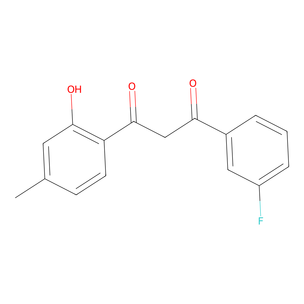 1-(3-Fluorophenyl)-3-(2-hydroxy-4-methylphenyl)propane-1,3-dione molecular structure, CAS 332103-27-2