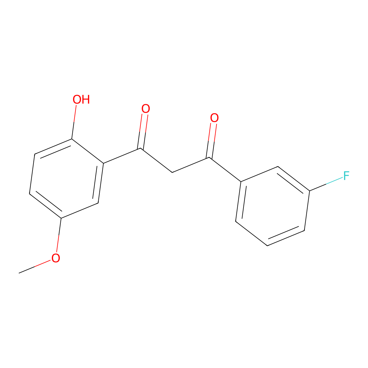 1-(3-Fluorophenyl)-3-(2-hydroxy-5-methoxyphenyl)propane-1,3-dione molecular structure, CAS 332103-30-7
