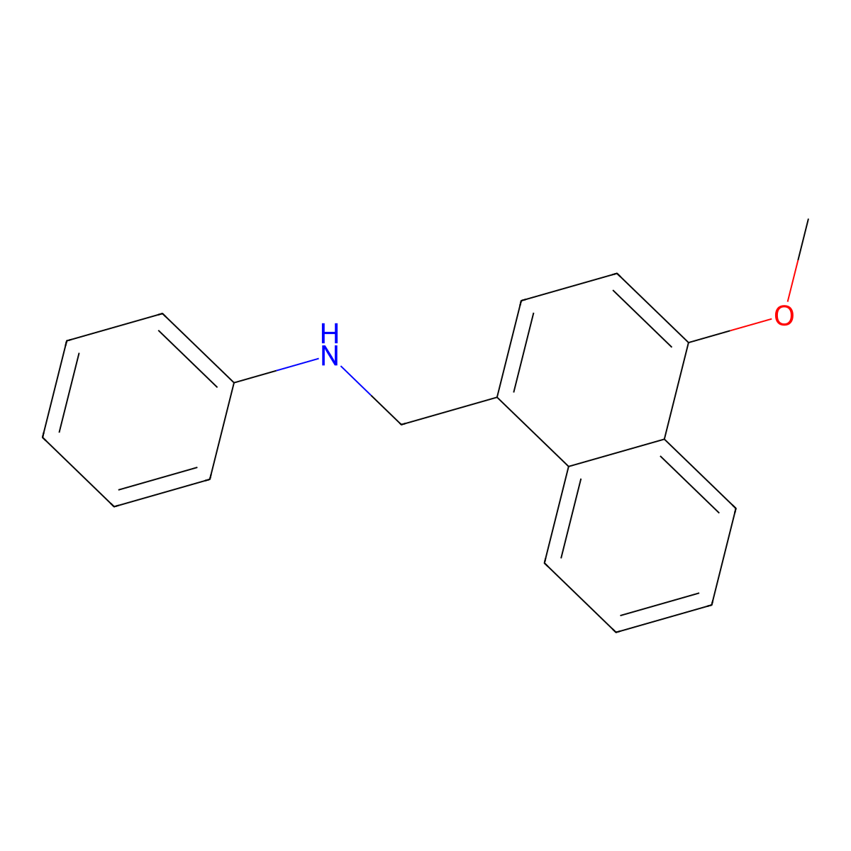 N-[(4-methoxynaphthalen-1-yl)methyl]aniline molecular structure, CAS 332108-58-4