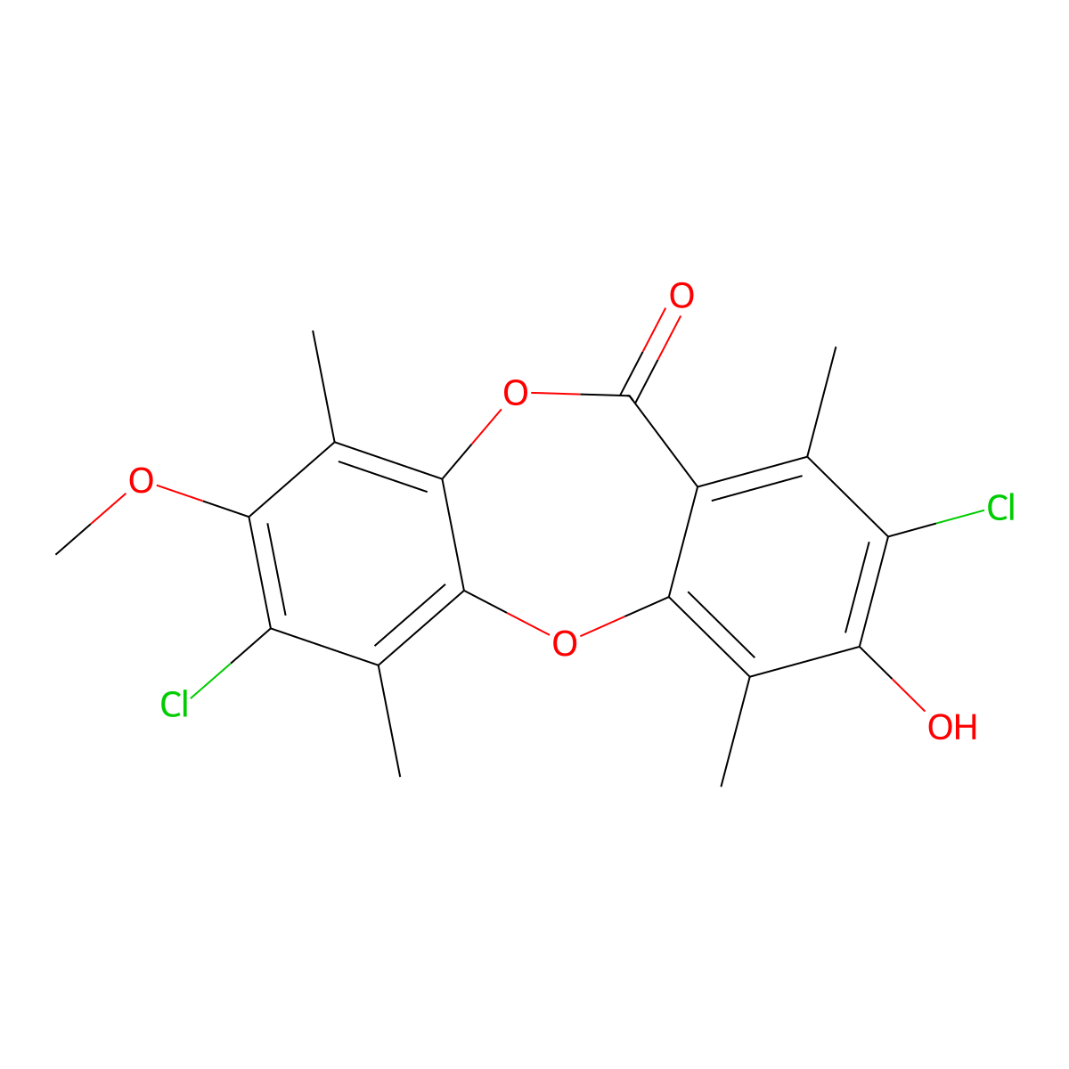 Vicanicin molecular structure, CAS 33211-22-2