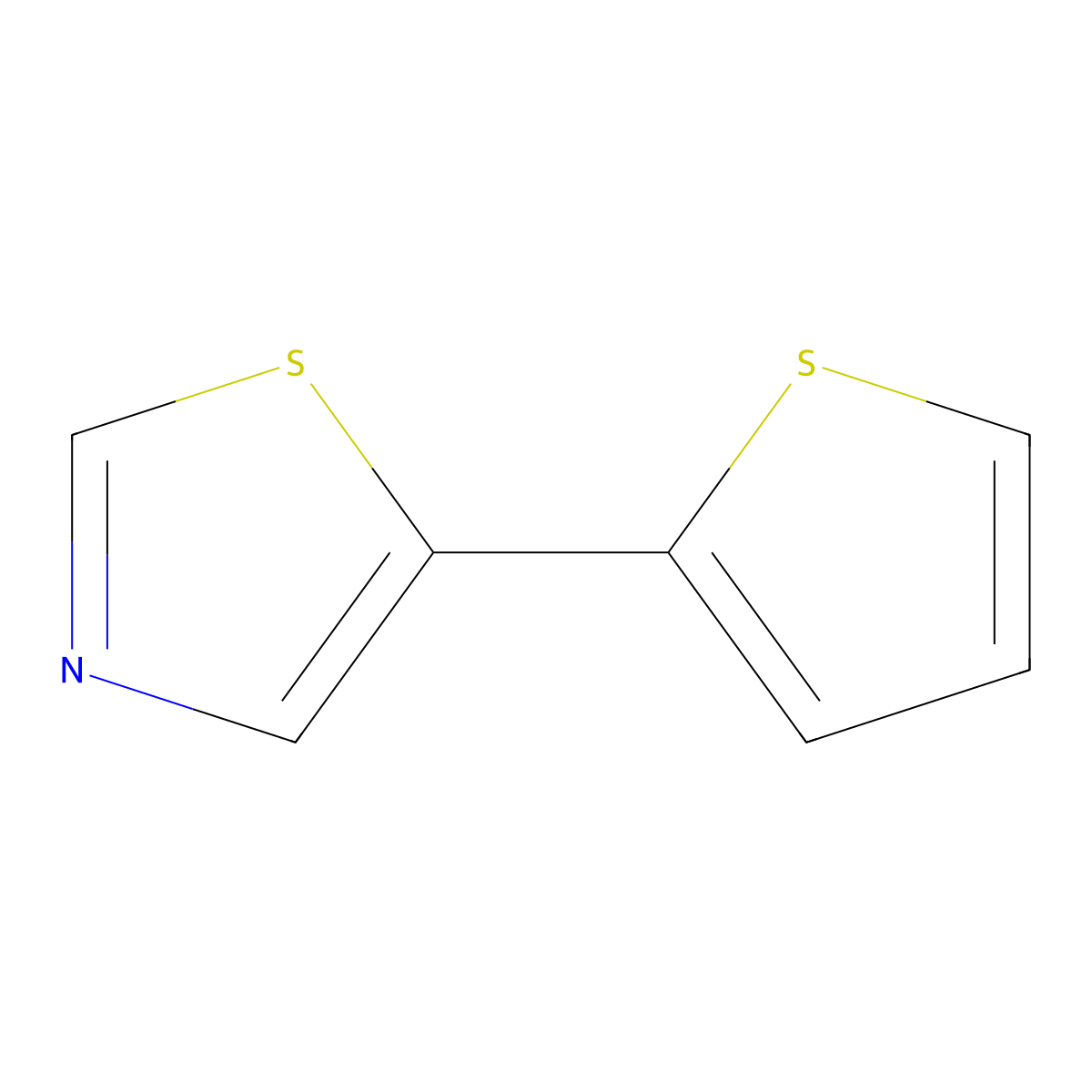 Thiazole, 5-(2-thienyl)- molecular structure, CAS 332113-83-4
