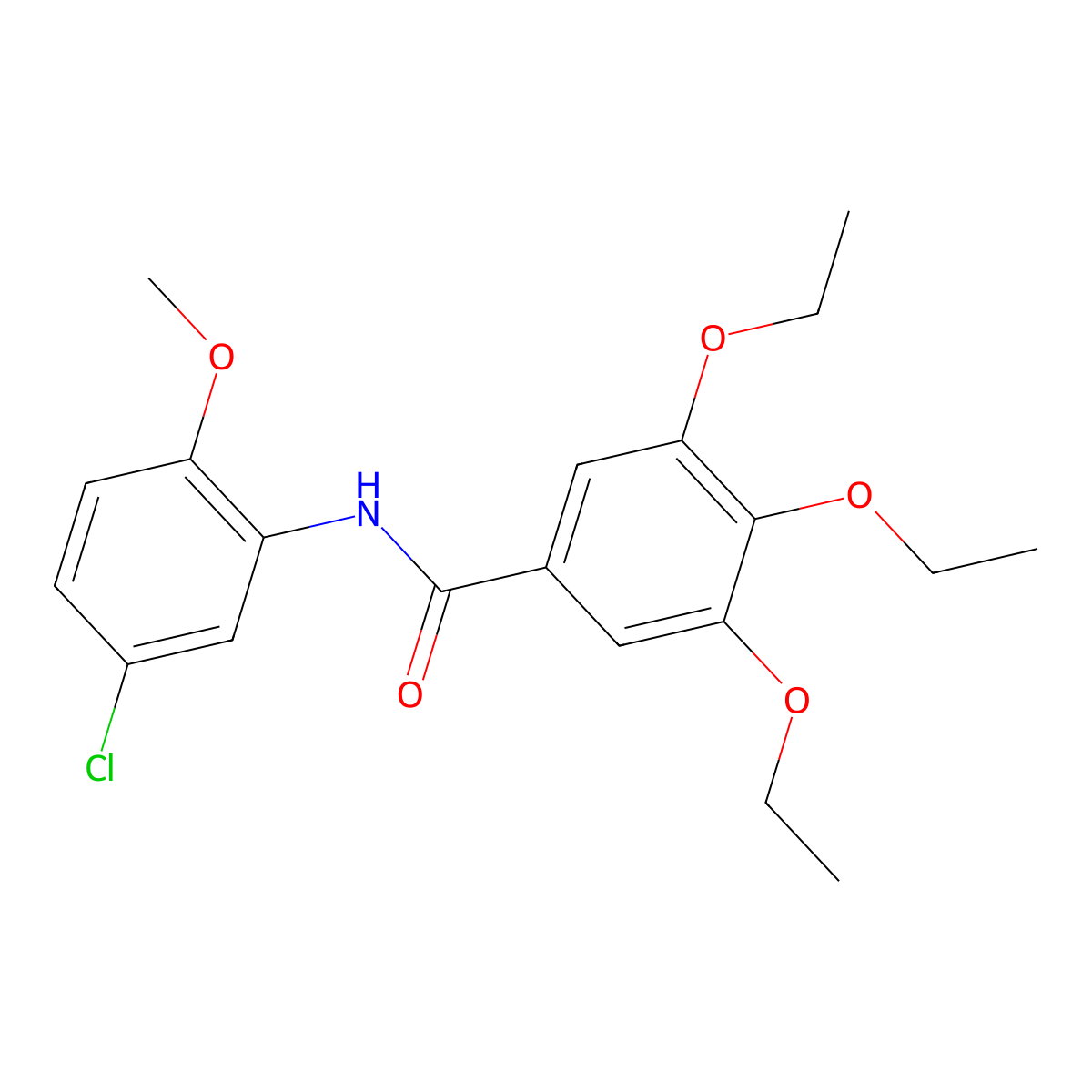 N-(5-chloro-2-methoxyphenyl)-3,4,5-triethoxybenzamide molecular structure, CAS 332117-72-3