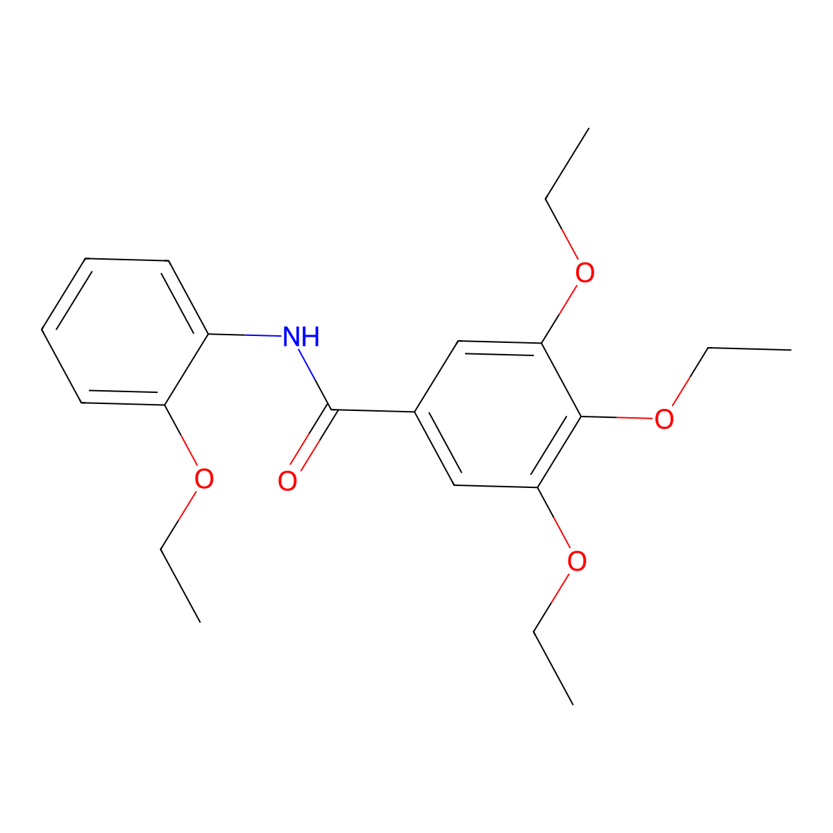 3,4,5-triethoxy-N-(2-ethoxyphenyl)benzamide molecular structure, CAS 332117-74-5