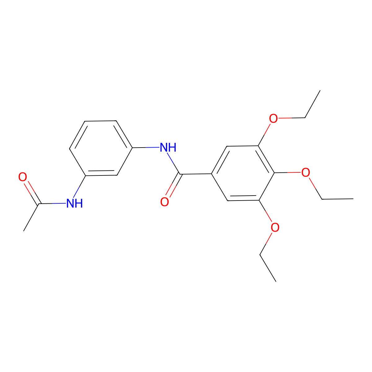 N-(3-acetamidophenyl)-3,4,5-triethoxybenzamide molecular structure, CAS 332117-80-3