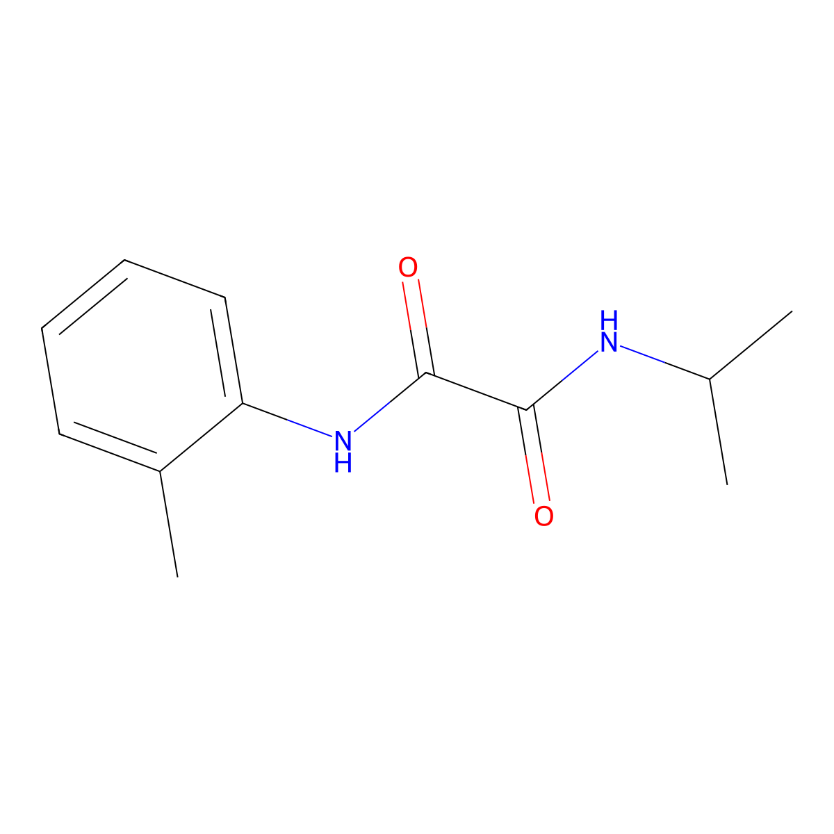 N-(2-methylphenyl)-N'-propan-2-yloxamide molecular structure, CAS 332125-07-2