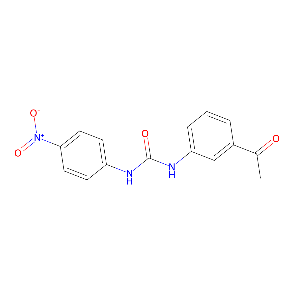 1-(3-Acetylphenyl)-3-(4-nitrophenyl)urea molecular structure, CAS 332125-42-5