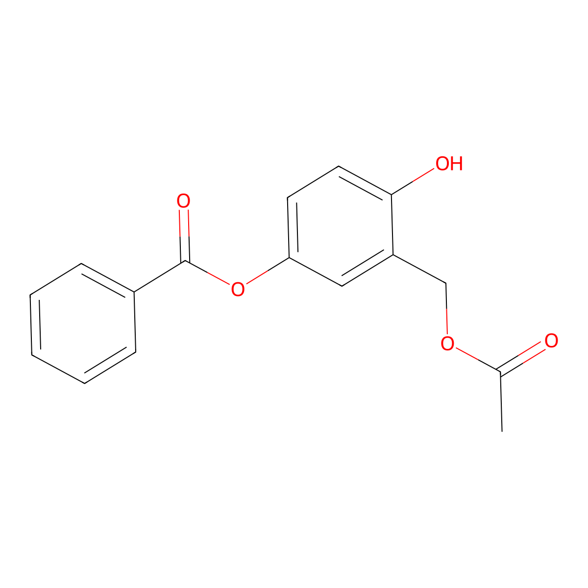 3-(Acetoxymethyl)-4-hydroxyphenyl benzoate molecular structure, CAS 332131-27-8