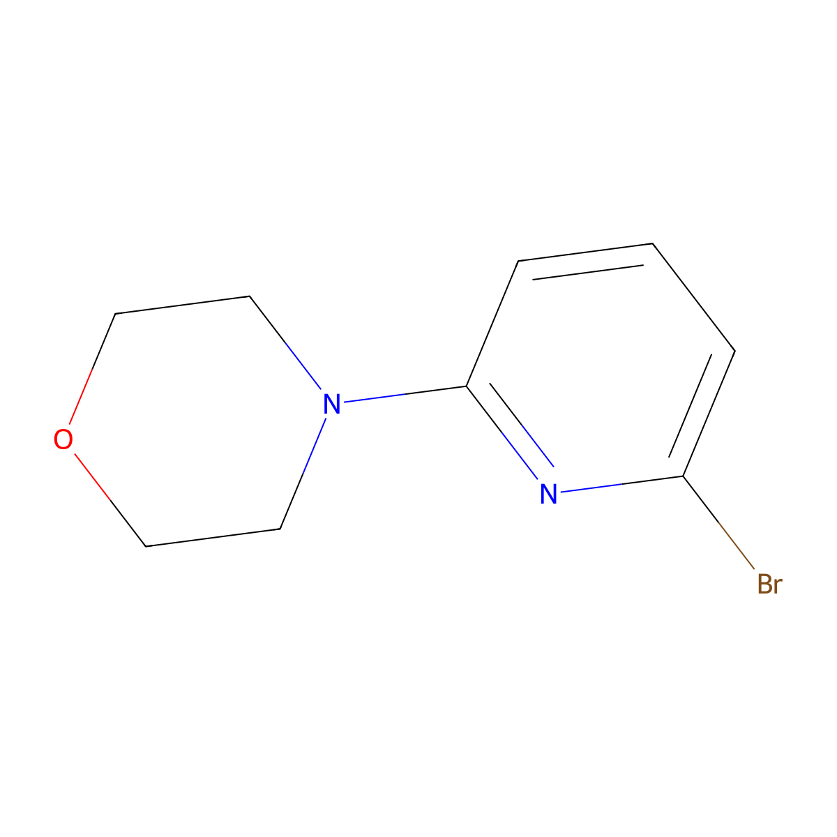 4-(6-Bromo-pyridin-2-yl)-morpholine molecular structure, CAS 332134-60-8