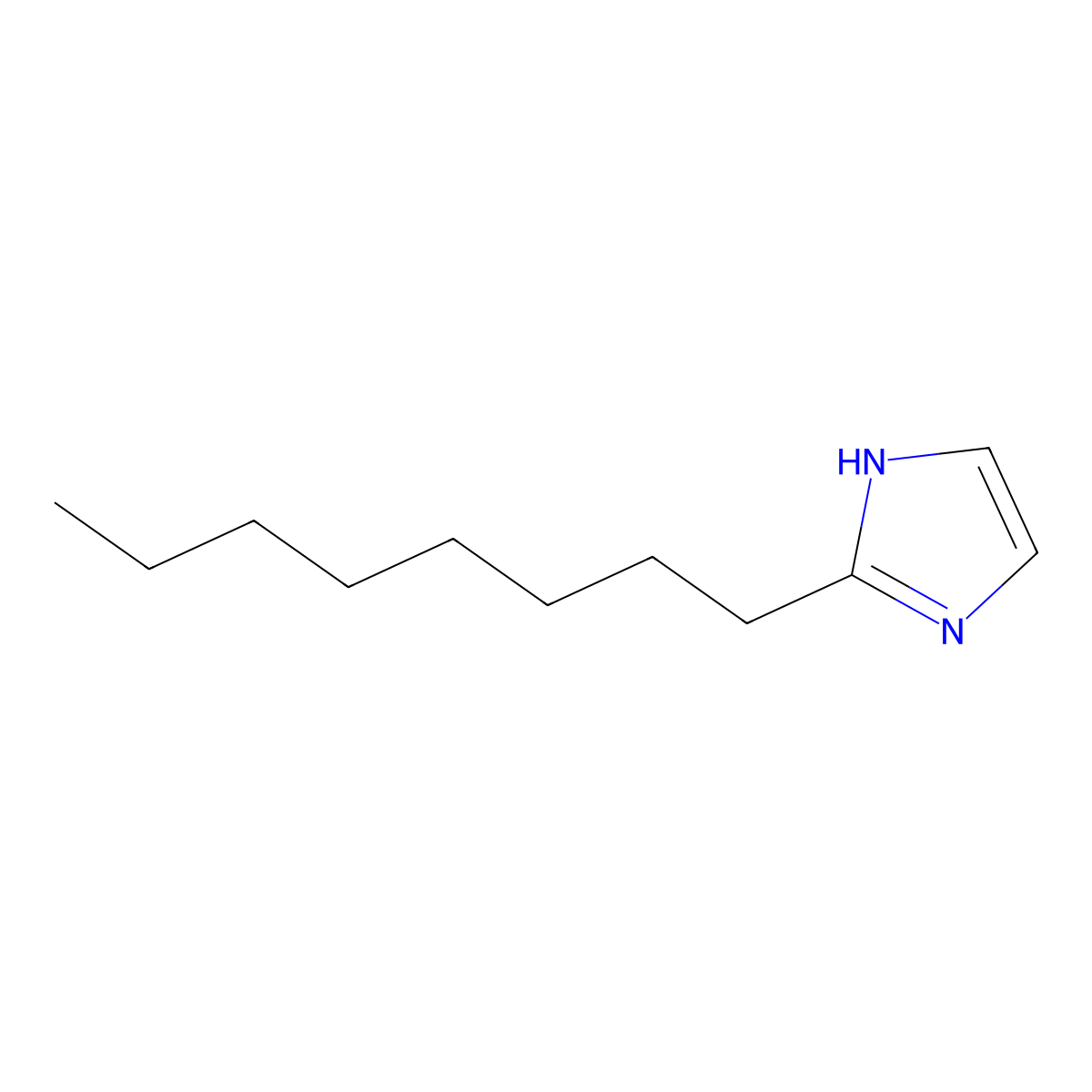 2-Octyl-1H-imidazole molecular structure, CAS 33214-20-9