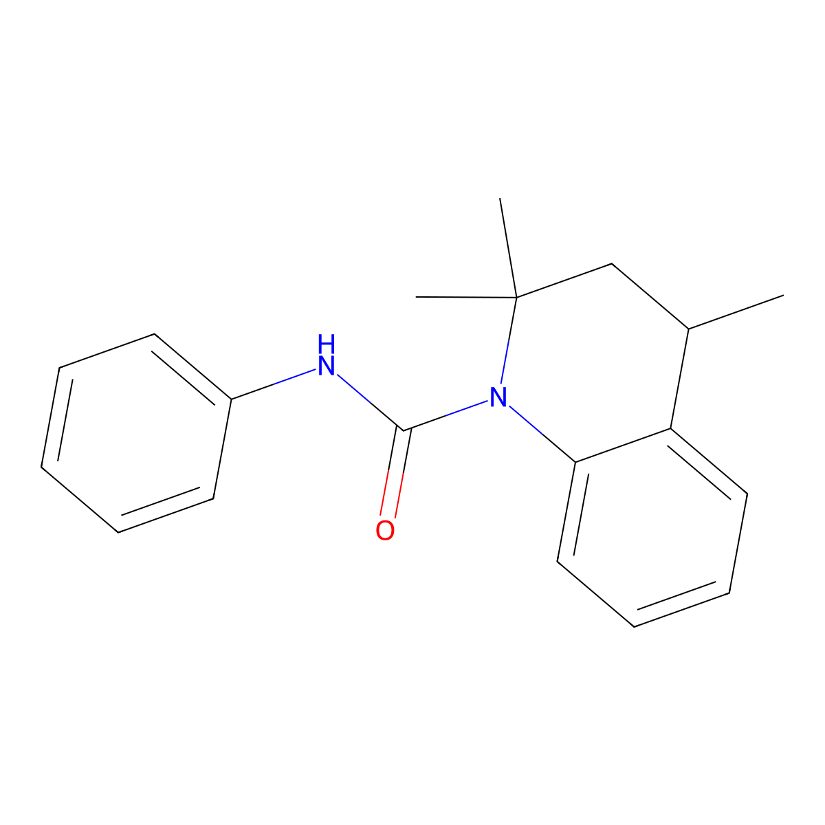 2,2,4-trimethyl-N-phenyl-3,4-dihydroquinoline-1(2H)-carboxamide molecular structure, CAS 332144-22-6