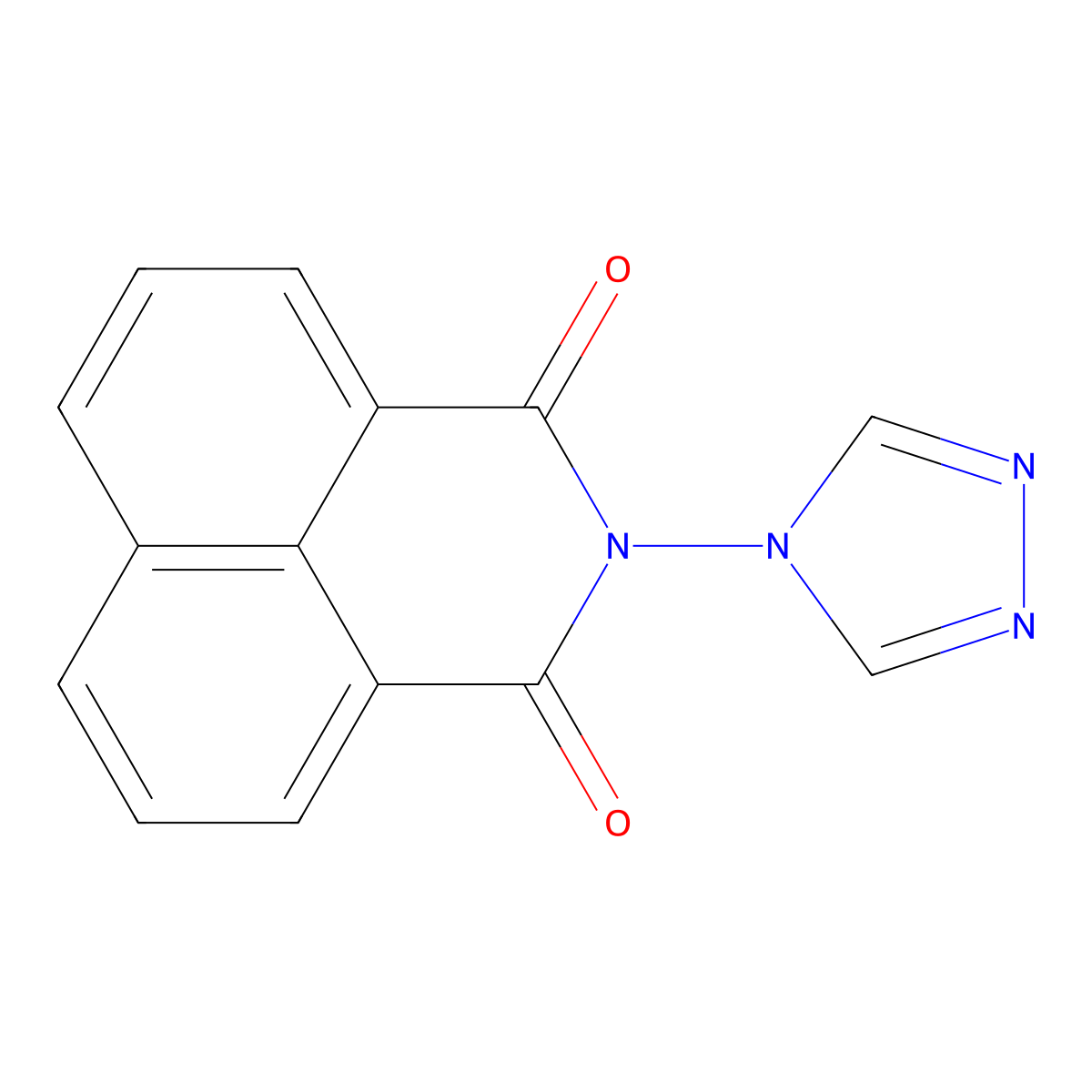 2-(4H-1,2,4-triazol-4-yl)-1H-benzo[de]isoquinoline-1,3(2H)-dione molecular structure, CAS 332144-50-0