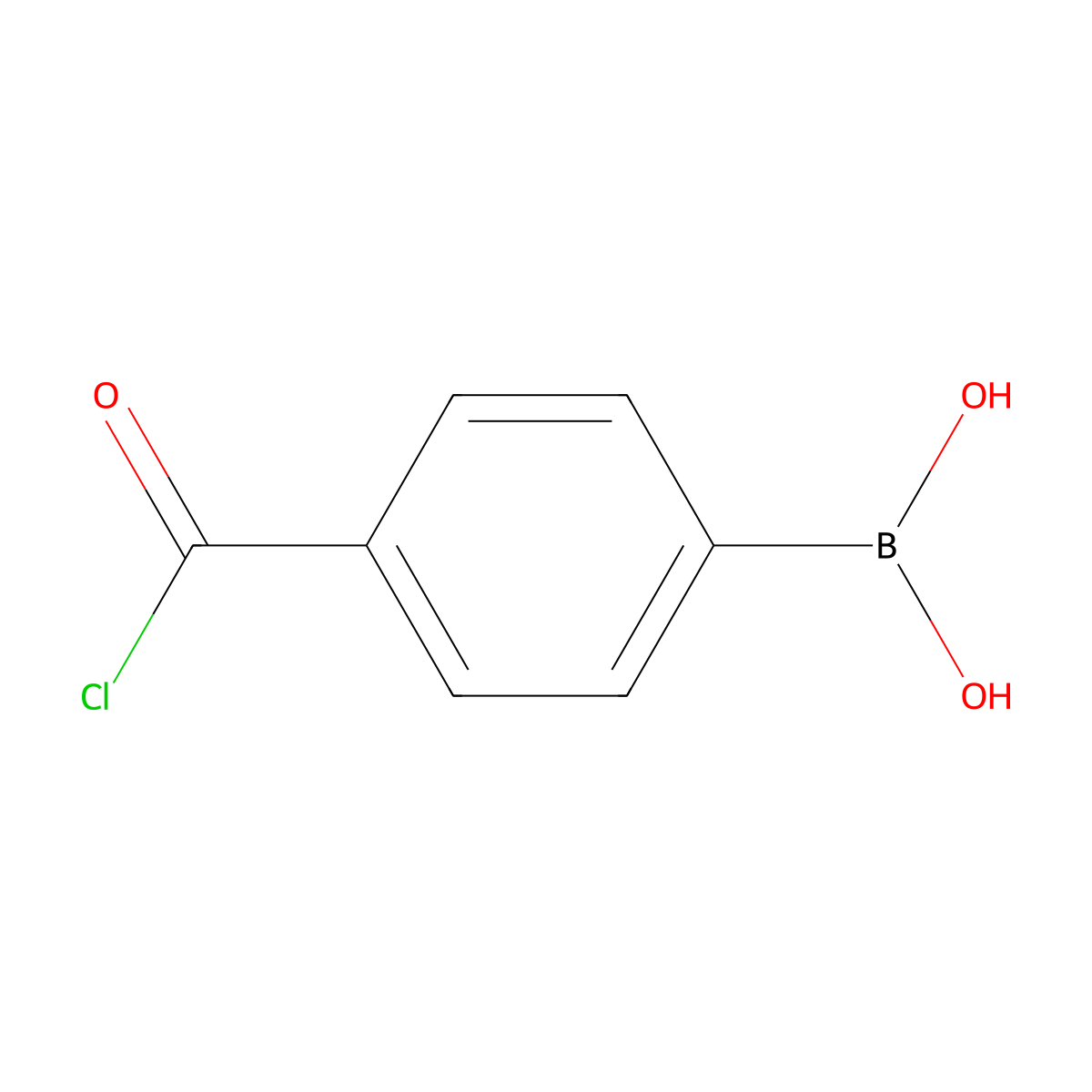 4-Chlorocarbonylphenylboronic acid molecular structure, CAS 332154-57-1