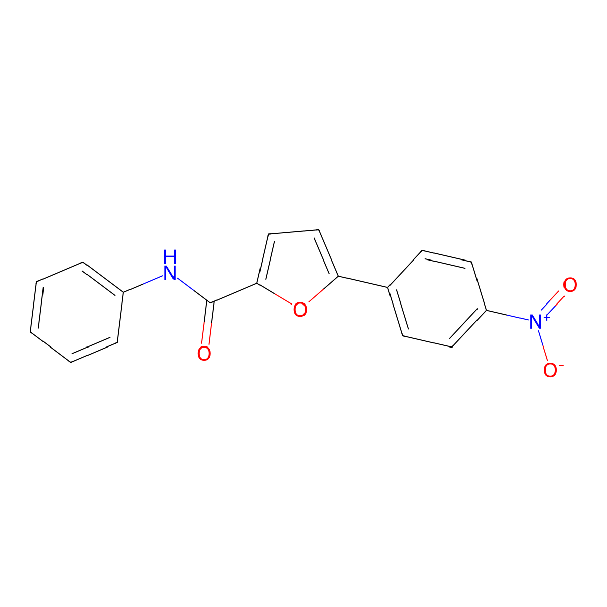 5-(4-nitrophenyl)-N-phenylfuran-2-carboxamide molecular structure, CAS 332169-02-5