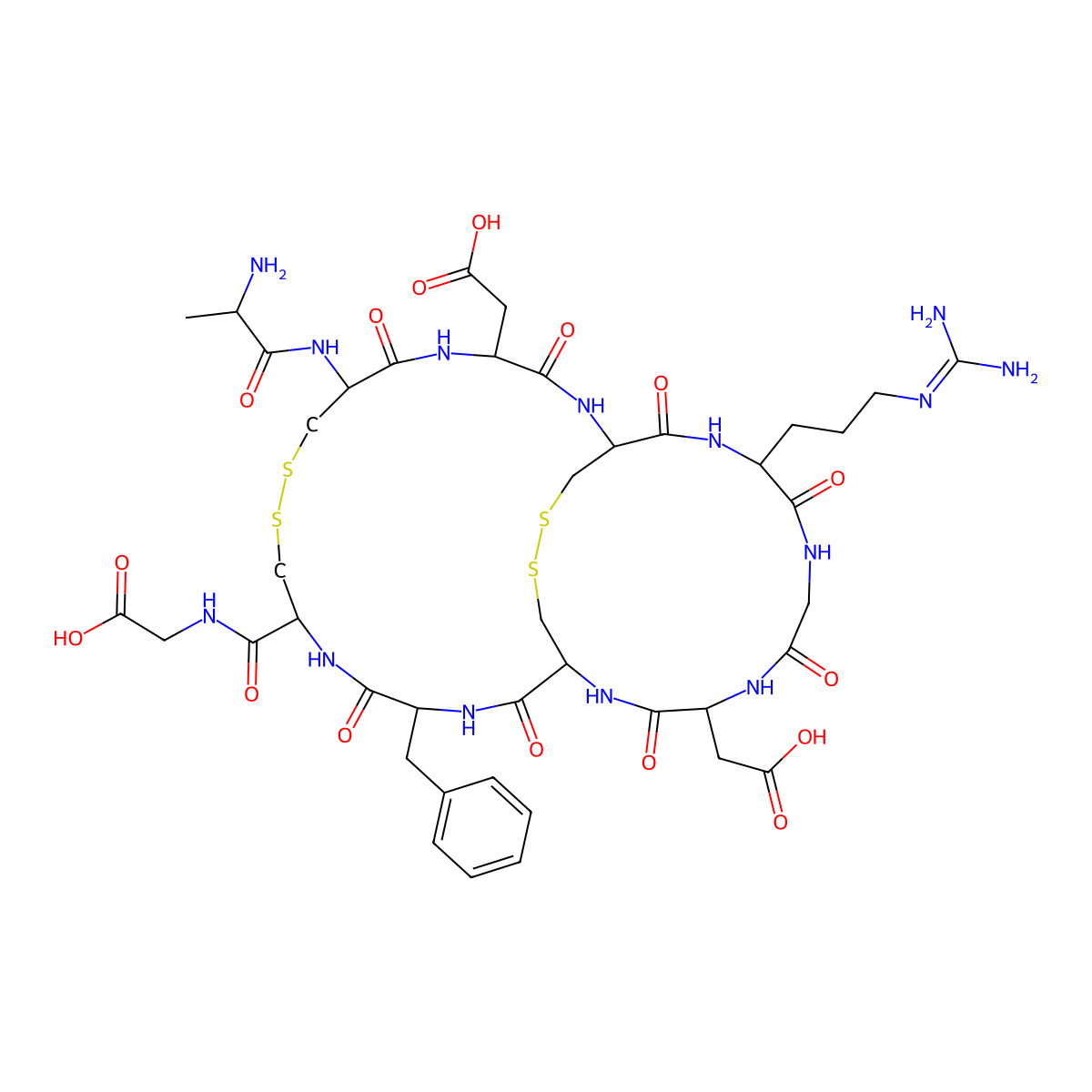 RGD-4CTrifluoroacetate molecular structure, CAS 332179-76-7