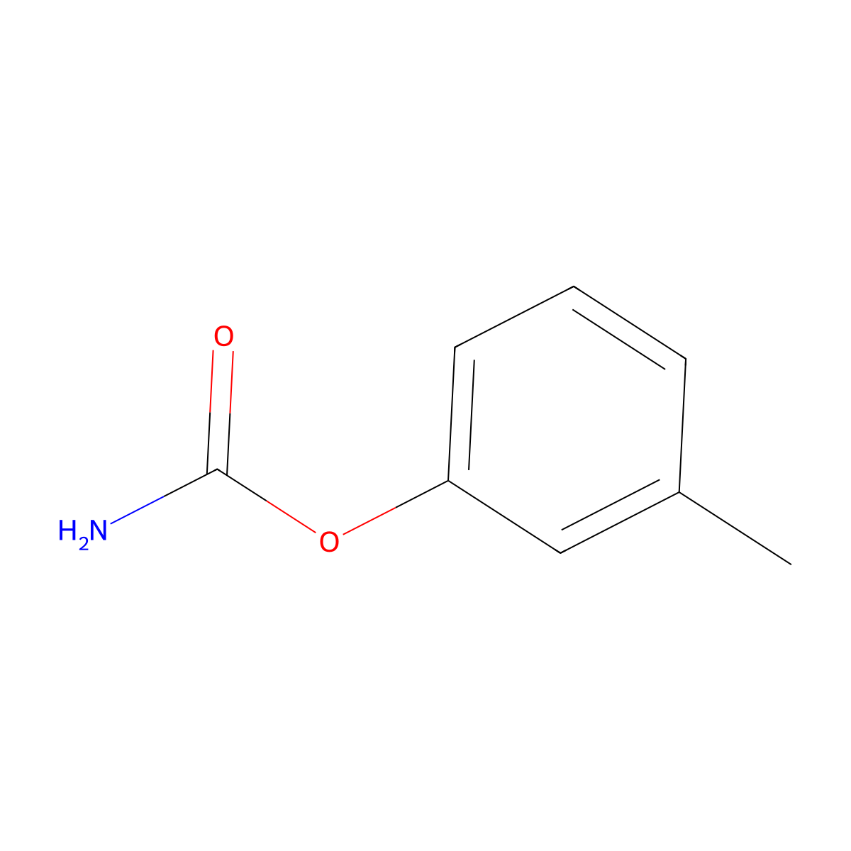 Carbamic acid, m-tolyl ester molecular structure, CAS 33222-69-4