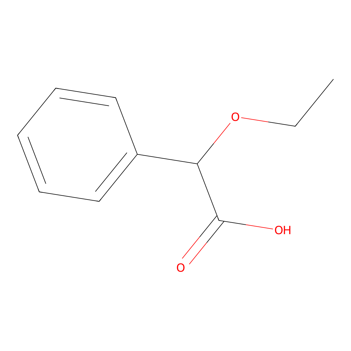 2-Ethoxy-2-phenylacetic acid molecular structure, CAS 33224-99-6