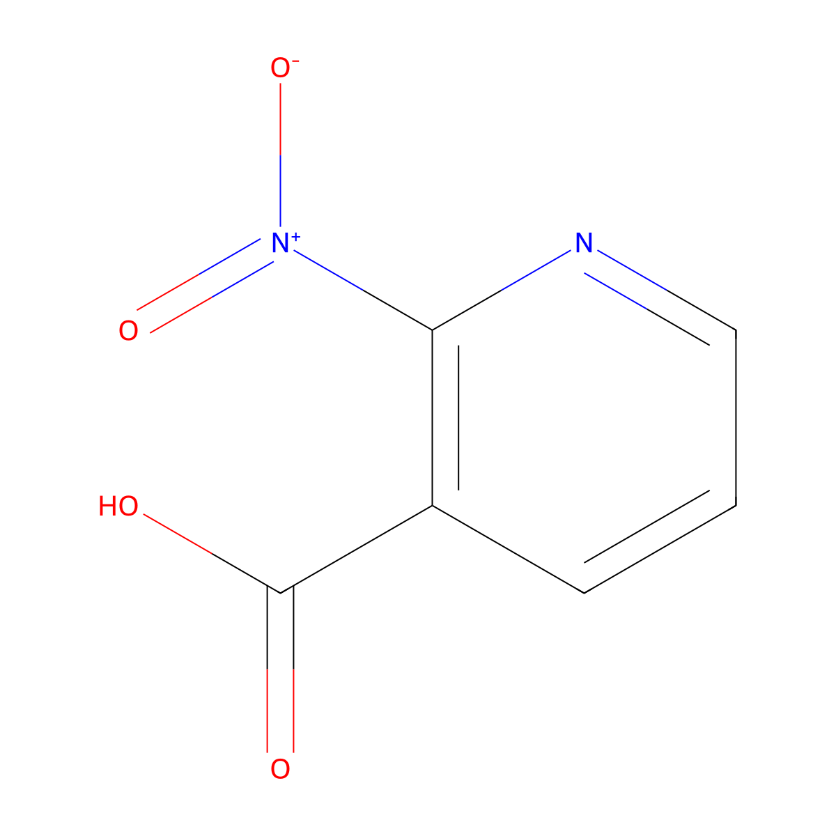 2-Nitronicotinic acid molecular structure, CAS 33225-72-8