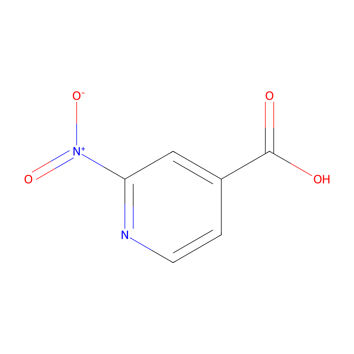 2-nitropyridine-4-carboxylic Acid molecular structure, CAS 33225-74-0