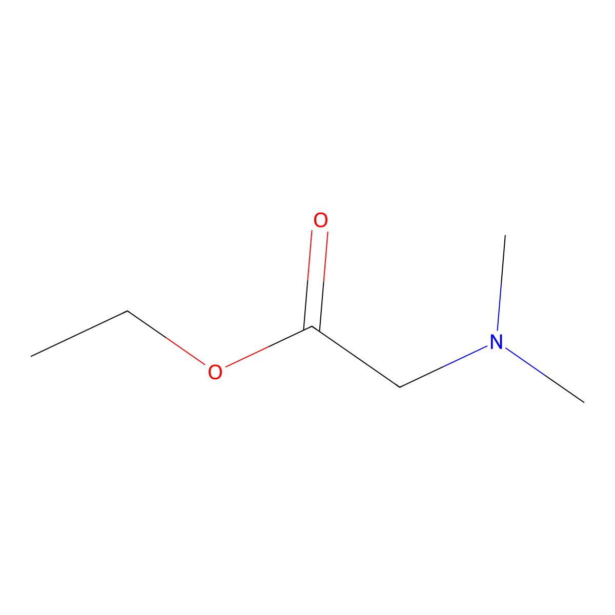 Glycine, N,N-dimethyl-, ethyl ester molecular structure, CAS 33229-89-9