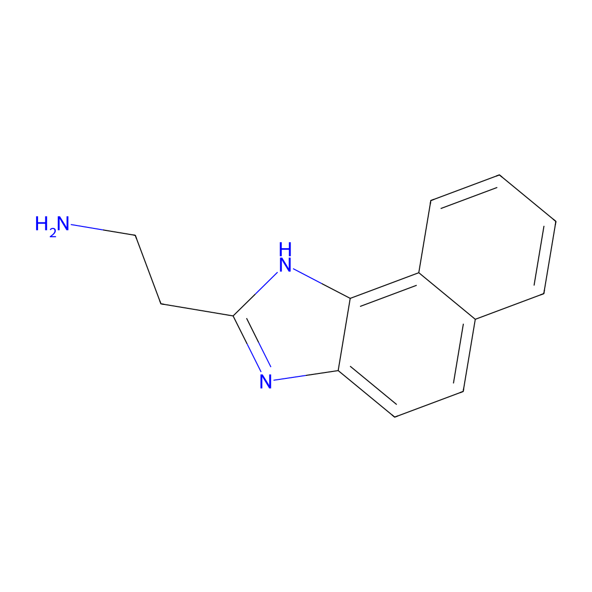 2-{1H-naphtho[1,2-d]imidazol-2-yl}ethan-1-amine molecular structure, CAS 3323-59-9