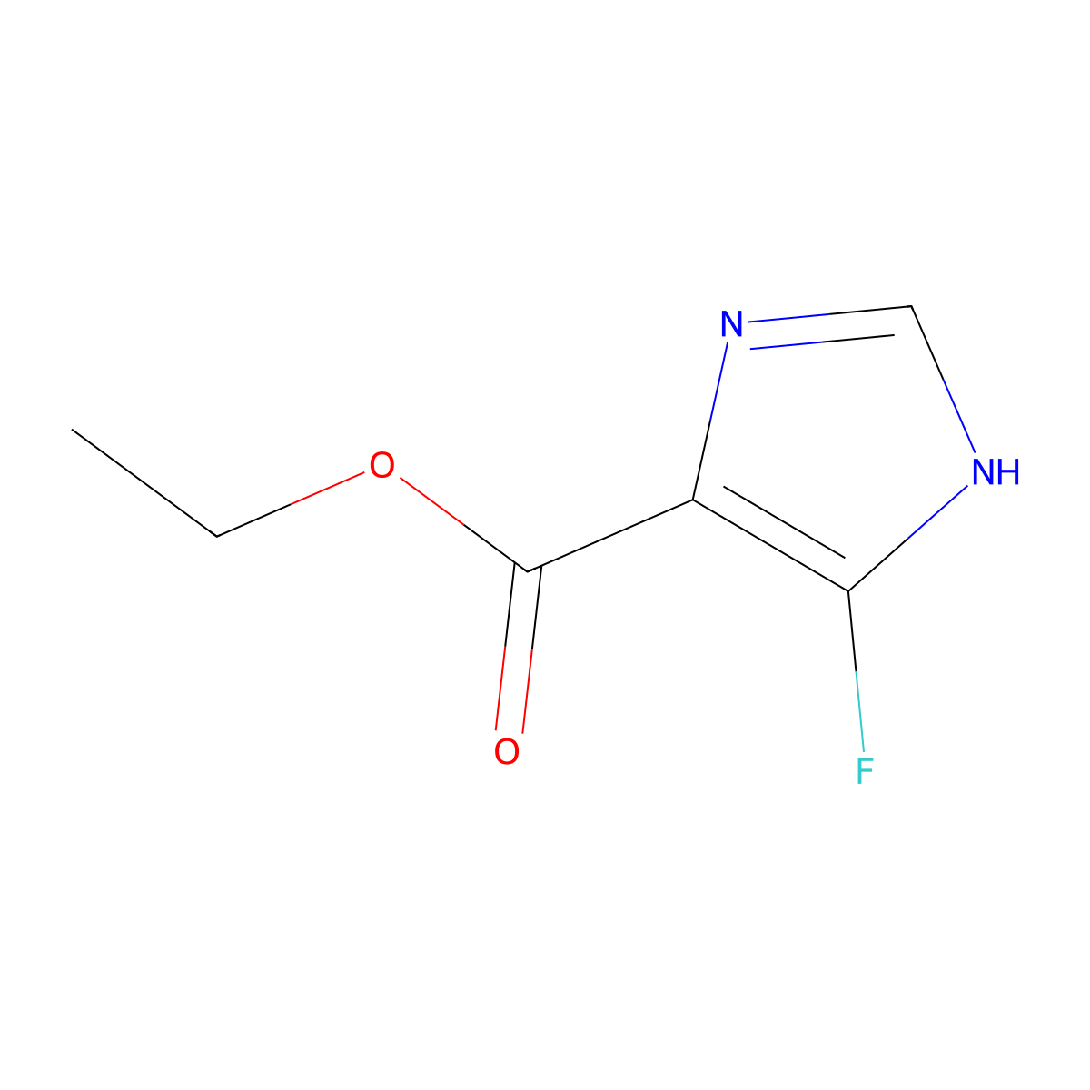 Ethyl 4-fluoro-1H-imidazole-5-carboxylate molecular structure, CAS 33235-31-3
