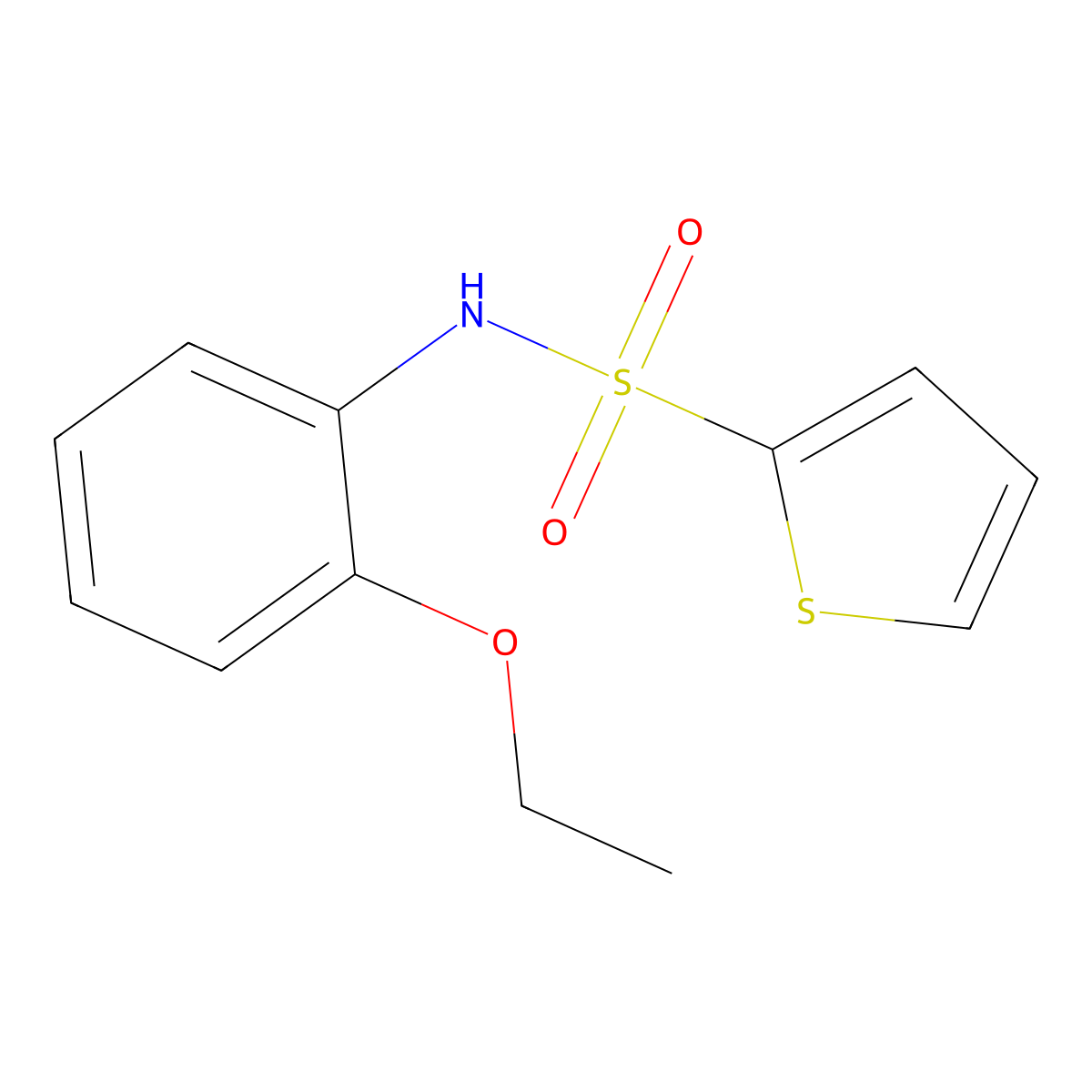 N-(2-ethoxyphenyl)thiophene-2-sulfonamide molecular structure, CAS 332354-74-2