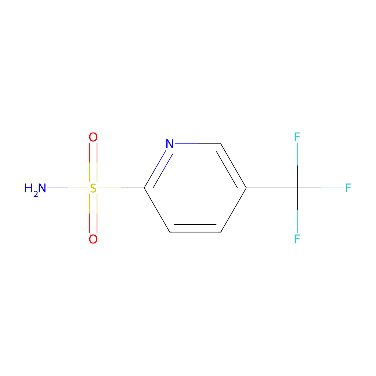 5-(Trifluoromethyl)pyridine-2-sulfonamide molecular structure, CAS 332366-24-2